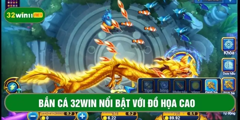 Game bắn cá online 32win sở hữu đồ họa đầy sống động